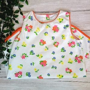 TBBC, Annie Apron Dress, Canna Clusers w/ Teagon Cay Tangerine, sz 8